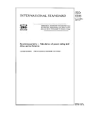 ISO 5295:1987, Synchronous belts - Calculation of power rating and drive centre distance