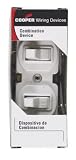 Three Way Duplex Switch, 15 Amp White
