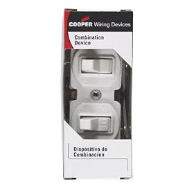 Three Way Duplex Switch, 15 Amp White