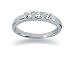 0.30 Three Stone Diamond Ring in 14k White Gold