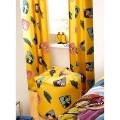 Childrens/Kids Lazy Town Curtains (66inch x 54inch)
