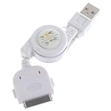 Retractable Premium iPhone 3G Smartphone 2nd Generation 2-In-1 USB Data Hotsync & Charging Cable