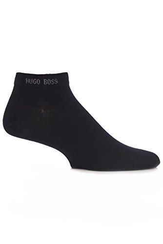 Hugo Boss Men's 2 Pair Plain Cotton Sneaker Socks
