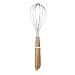 Natural Elements Acacia Wood Whisk with Silicone Grip Band