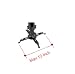 Mount World 1301 Universal Adjustable Projector Ceiling Mount In Black Color image 3