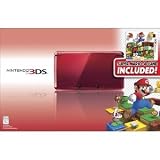 Nintendo 3DS (Flame Red) with Super Mario 3D Land + Intec Case for 3DS