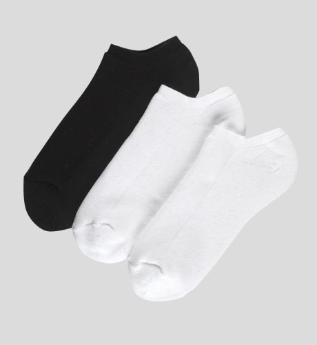 3 Pairs of RealCool Cotton? Plain Trainer Liner Socks