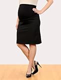 Motherhood Maternity: Secret Fit Belly(tm) Knee Length Pencil Fit Stretch Fabric Maternity Skirt