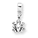 Sterling Silver Reflections Frog Dangle Bead