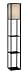 Adesso Wright Tall Floor Lamp, Black