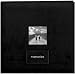 Pioneer 12 Inch by 12 Inch Postbound Embroidered Patch Faux Suede Frame Front Memory Book, Black