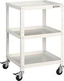 トラスコ ラビットワゴン500X500　ゴム車輪　W色 （RBW853W）