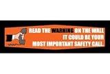 Banner, Read The Warning, 3ft X 10ft