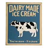 Outdoor Living : Retro Dairy Ice Cream Retro Sign