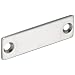Stainless Steel 304 Strike Counter Plate, Plain Finish, 1-59/64" Length, For JM-50 and JM-45 Sealed Magnetic Catch (Pack of 10)
