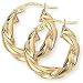 9ct Twisted Hoop Earrings