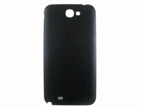 PU Leather Battery Door Cover Housing for Samsung Galaxy Note 2 N7100 Black