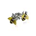 Whimsical Bumble Bee Silver Cufflinks with Presentation Box