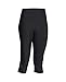 Under Armour Women's HeatGear Armour Capri, Black /Metallic Silver, X-Large