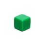 16mm Square-edged Opaque Blank Green 6-sided Dice