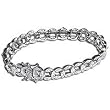 Bracelets for Teen Girls in Sterling Silver Multi Gemstone Dia 2.1 inches (brclt281)