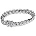 Bracelets for Teen Girls in Sterling Silver Multi Gemstone Dia 2.1 inches (brclt281)