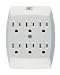 GE 54947 6-Outlet Grounded In-Wall Adapter, White