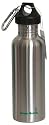 Green Bottle 25-Ounce Stainless Steel Water Bottle with Screw Top, Stainless Steel Design