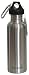 Green Bottle 25-Ounce Stainless Steel Water Bottle with Sport Top and Screw Top, Stainless Steel Design