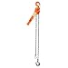 CM 7300P Aluminum Short Handle Puller Lever Hoist, 12" Lever, 1500 lbs Capacity, 5' Lift Height, 1-1/32" Opening