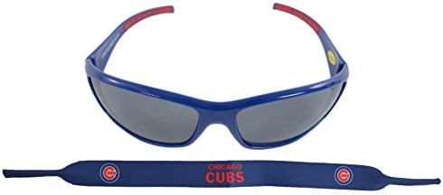 Official Major League Baseball Fan Shop Authentic Sunglasses and Neoprene MLB Team Strap (Chicago Cubs)
