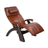 The Human Touch Power Electric Recline Perfect Chair Recliner - Silhouette PC75 / PC-075 Dark Walnut Recline Wood Base - Interactive Health Zero Anti Gravity Chair