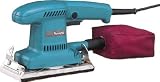 Makita BO3700X6 1.6 Amp 1/3 Sheet Sander with Cloth Dust Bag and 8 Extra Sheets of Sandpaper