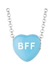 Sweethearts Enamel "BFF" Heart on 16" Necklace Pendant with Gift Box