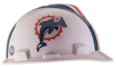 Mine Safety Appliances Company 818399 NFL hard hat - miami dolphins