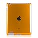 HHI iPad 2 / iPad 3 (The New iPad) Smart Cover Companion Compatible Snap On Slim Polycarbonate Case - Clear Orange (Compatible with Apple iPad 2 / iPad 3 The New iPad Smart Cover Companion Case)