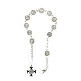St. Benedict Rosary Bracelet - 6-8'' Adjustable Length