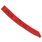 flashing hen party sash