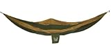 Olive And Khaki Single Person Parachute Travel Hammock