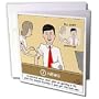Rich Diesslins Funny General Cartoons - Newscaster and Flu Shot Advisory - Greeting Cards-12 Greeting Cards with envelopes