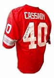 Howard Hopalong Cassady Autographed Ohio State Buckeyes Red Jersey