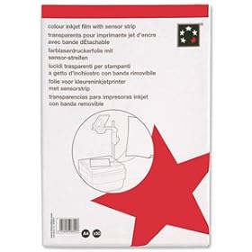 5 Star OHP Film Inkjet for HP Machines 100 micron A4 [Pack of 50]