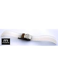 20mm Clear Ridged / Ridgo MODENA Italian Rubber Watch Band