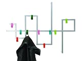 Produkt-Bild: PT PT0935 Garderobe Hooked mit farbigen Haken, wei&szlig;