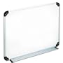 Universal Dry-Erase Board, Melamine, 24 x 18, WE, BLK/GY Aluminum/Plastic Frame