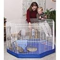 Marshall Small Animal Playpen Mat/Cover 8-Panel, Colors Vary