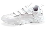 Aetrex Men's Walker - Triple Velcro White