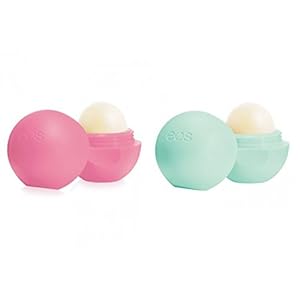 Eos Smooth Sphere Lip Balm Strawberry Sorbet And Sweet Mint Duo