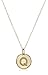 Amazon Collection 14k Yellow Gold Initial Pendant Necklace, 18