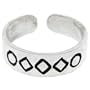 Sterling Silver 925 GEOMETRIC DESIGN 1 Toe Ring